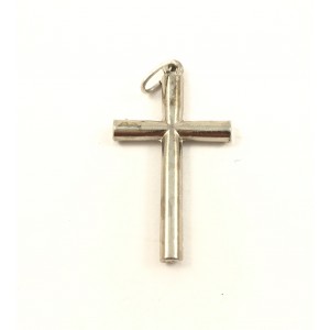 Croix en métal argent antique 18x33mm*